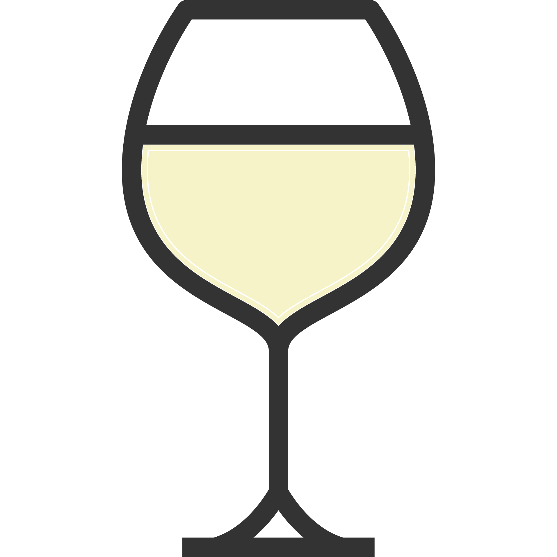 Verre vin blanc